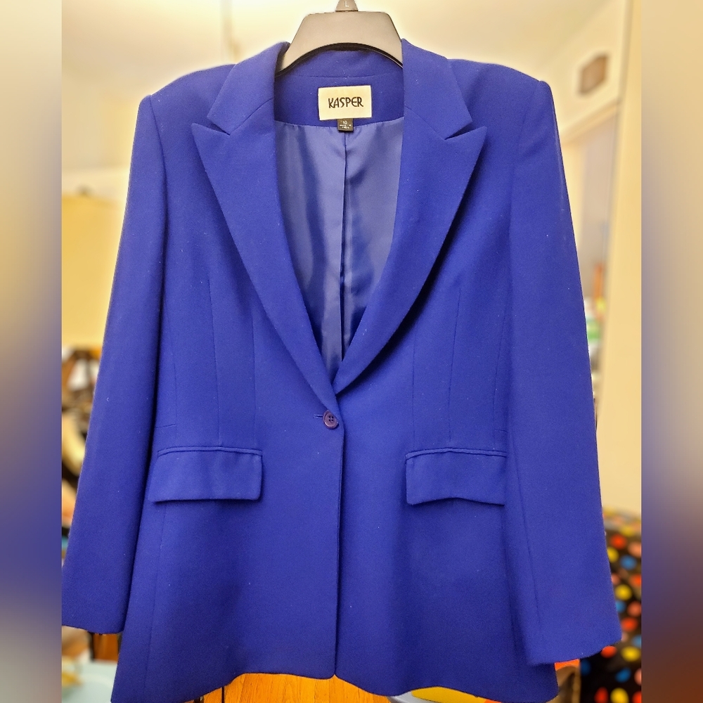 Kasper Women's Royal Blue Suit Jacket